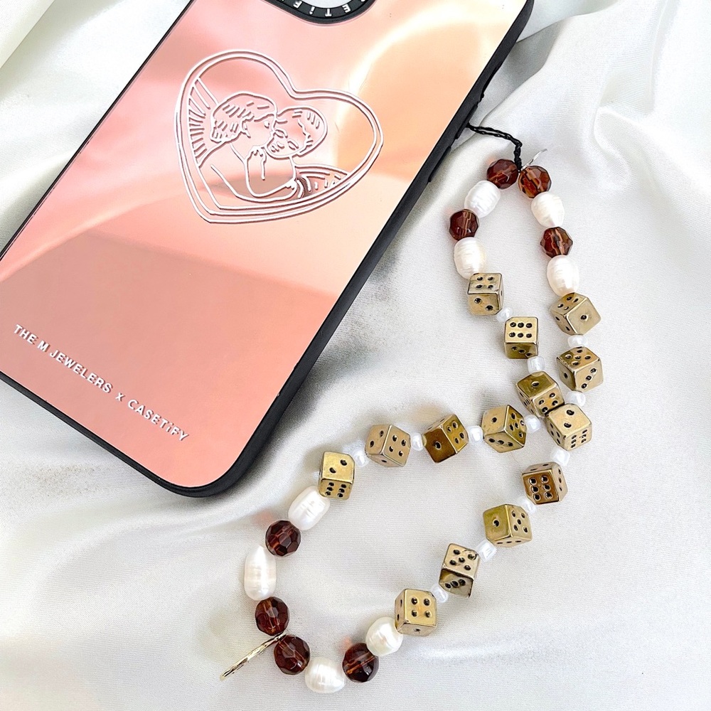 Beaded phone charm y2k aesthetic wildflower casetify